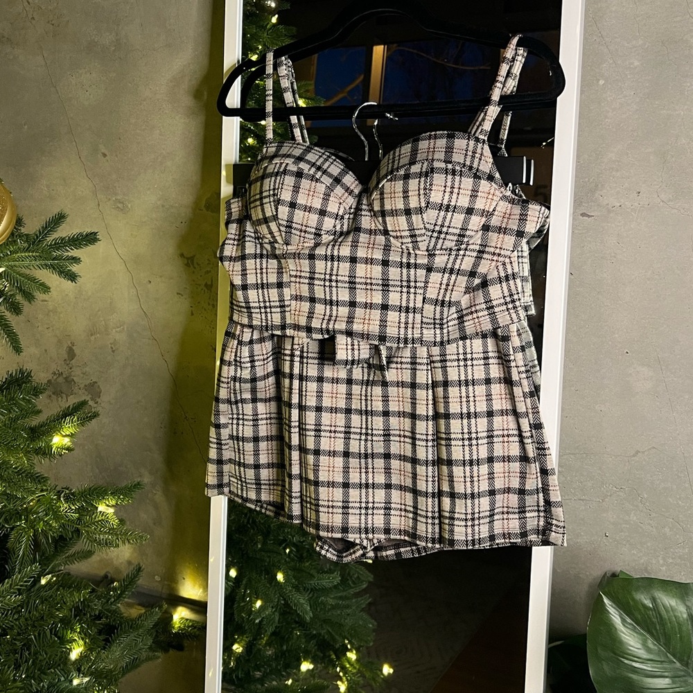 🌙CUTE SKORT & CROP SET! 🌸 PERFECT FOR BRUNCH ✨